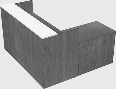 L-shaped modular reception