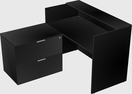 L-shaped modular reception