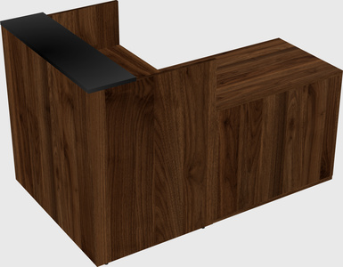 L-shaped modular reception