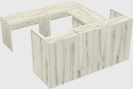 Shared one sided u-shaped reception desk