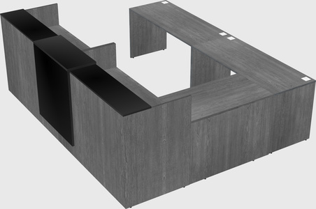 Shared one sided u-shaped reception desk