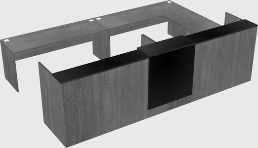 Shared one sided u-shaped reception desk
