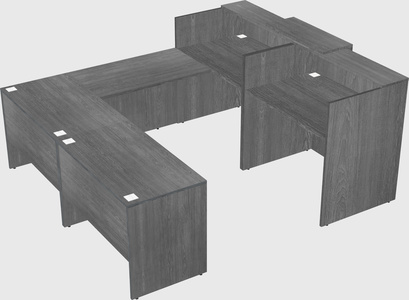 Shared one sided u-shaped reception desk