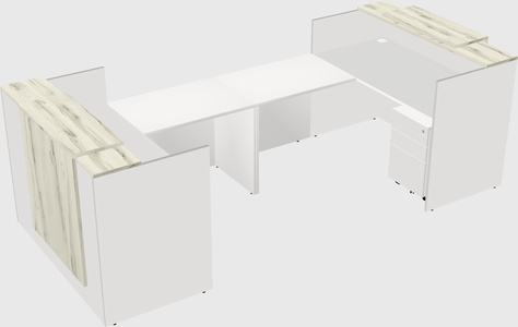 Reception desk u-shape