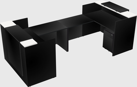 Reception desk u-shape