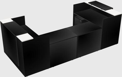 Reception desk u-shape