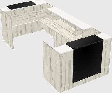 Reception desk u-shape