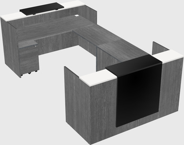 Reception desk u-shape