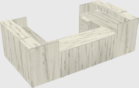Reception desk u-shape