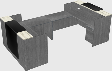 Reception desk u-shape