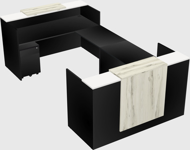 Reception desk u-shape