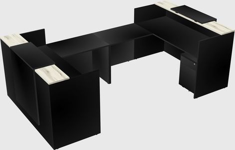 Reception desk u-shape