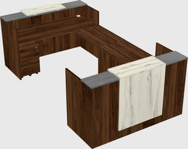 Reception desk u-shape