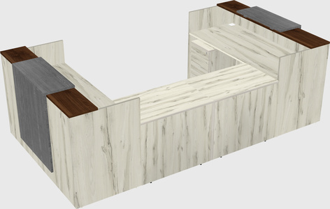 Reception desk u-shape