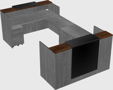 Reception desk u-shape