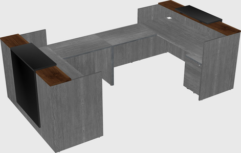 Reception desk u-shape