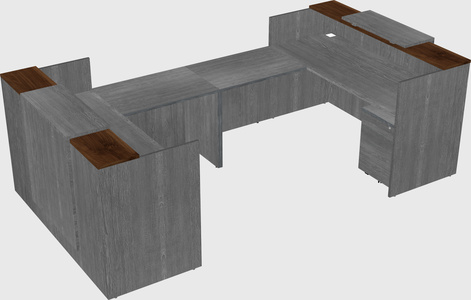 Reception desk u-shape