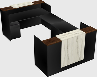 Reception desk u-shape