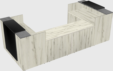 Reception desk u-shape