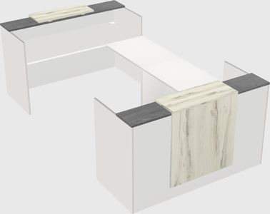 Reception desk u-shape