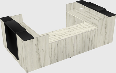 Reception desk u-shape