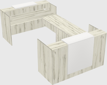 Reception desk u-shape