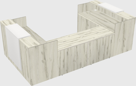 Reception desk u-shape