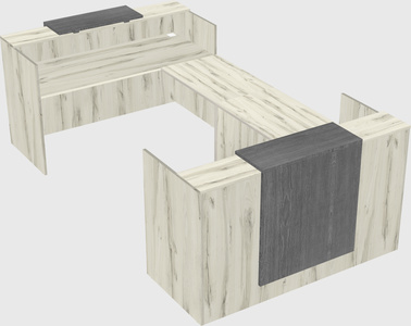 Reception desk u-shape
