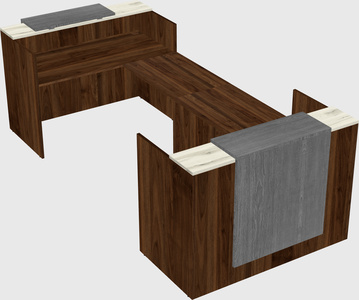 Reception desk u-shape