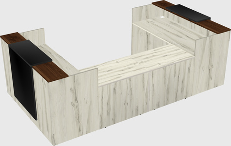 Reception desk u-shape