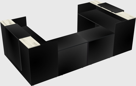 Reception desk u-shape