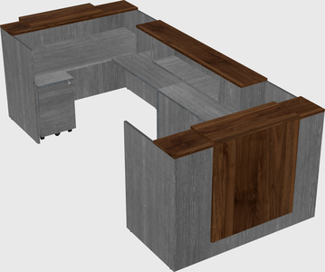 Reception desk u-shape