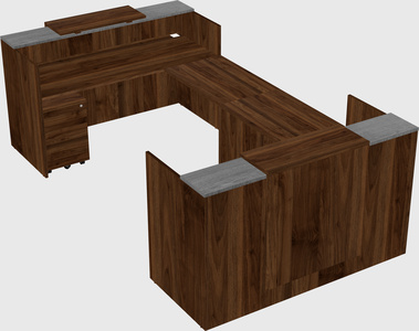 Reception desk u-shape