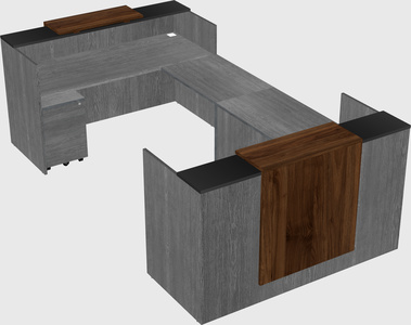 Reception desk u-shape