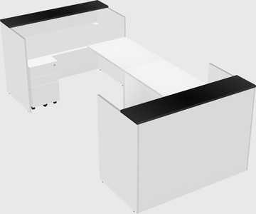 Reception desk u-shape