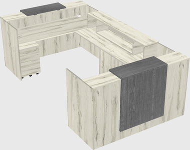 Reception desk u-shape