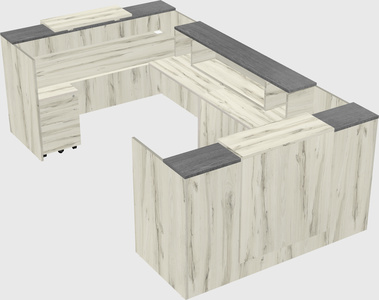 Reception desk u-shape