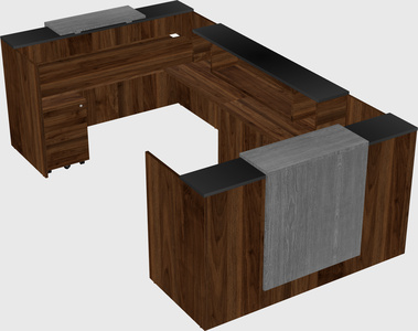Reception desk u-shape