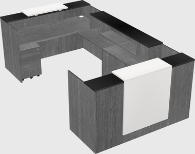 Reception desk u-shape