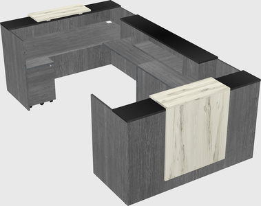 Reception desk u-shape