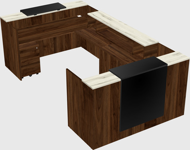 Reception desk u-shape