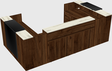Reception desk u-shape