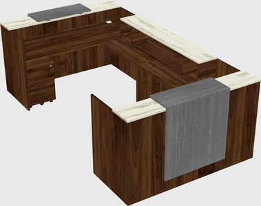 Reception desk u-shape