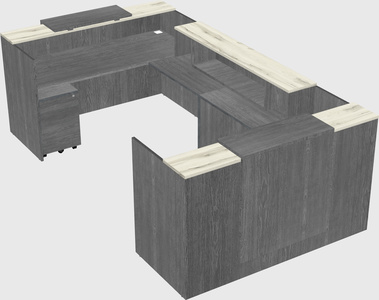 Reception desk u-shape