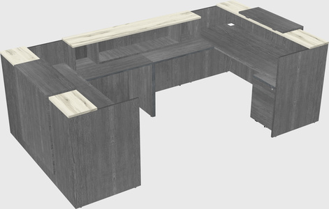 Reception desk u-shape