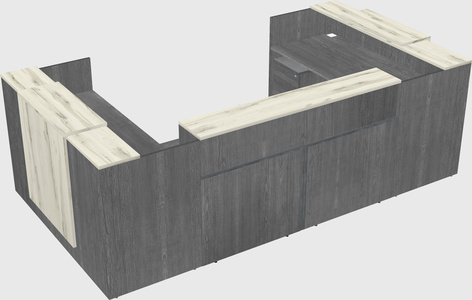 Reception desk u-shape