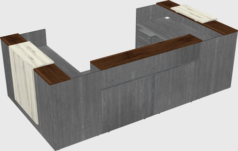 Reception desk u-shape