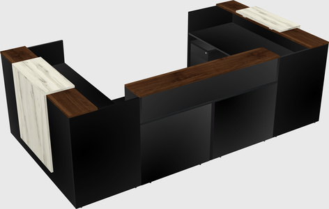 Reception desk u-shape