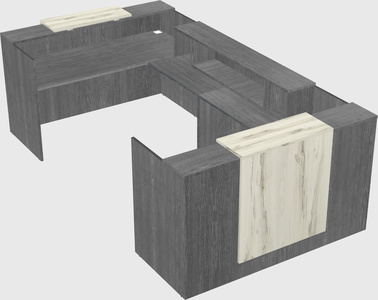 Reception desk u-shape
