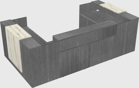 Reception desk u-shape